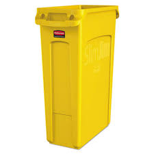 Contenedor P/Basura Slim Jim Amarillo Rubbermaid 23 Gal