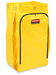 Bolsa De Vinil Para Carrito De Limpiez Trad Amarilla 34 Gal