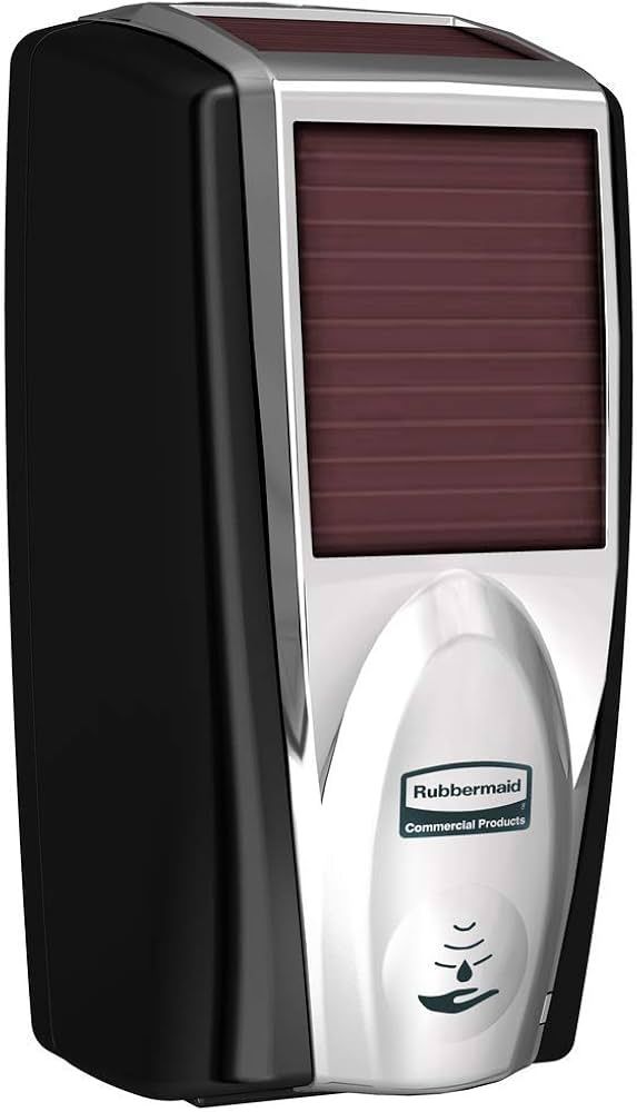 Dispensador Autom Lumecel Jabon/Sanitizante Ngro/Cromo Rubbe