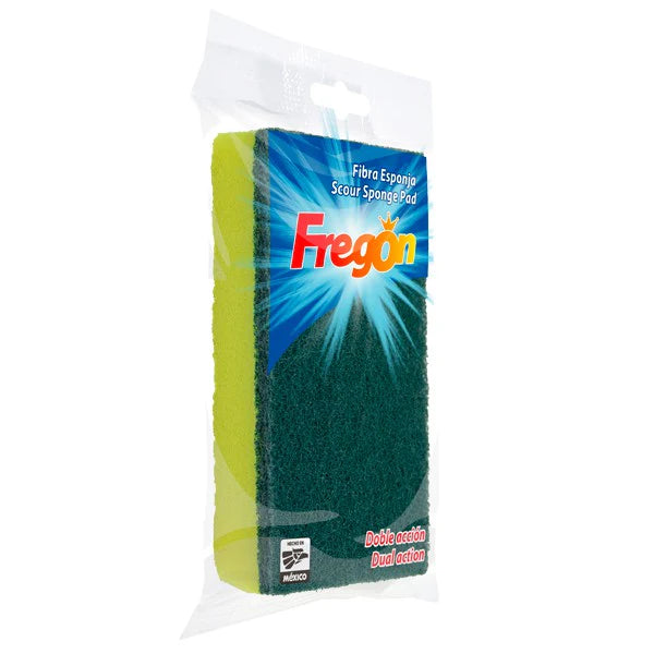 Fibra Verde Con Esponja Grande