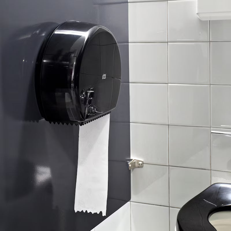 Despachador De Higiénico Bobina Mini Negro