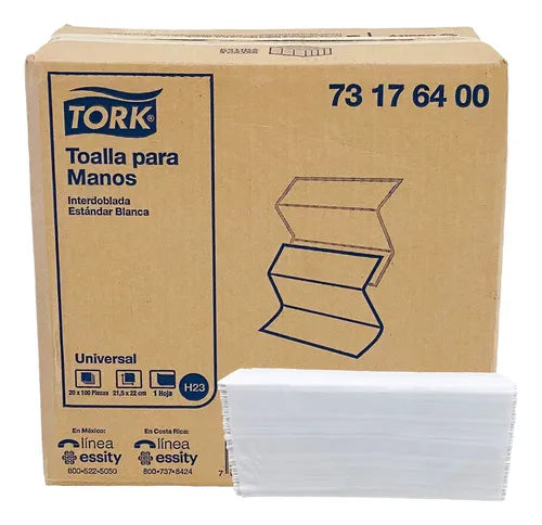 Toalla Inter Universal Hoja Sencilla Tork 20/100