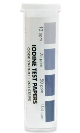 Tiras Reactivas Yodo Paquete C/200Pzas