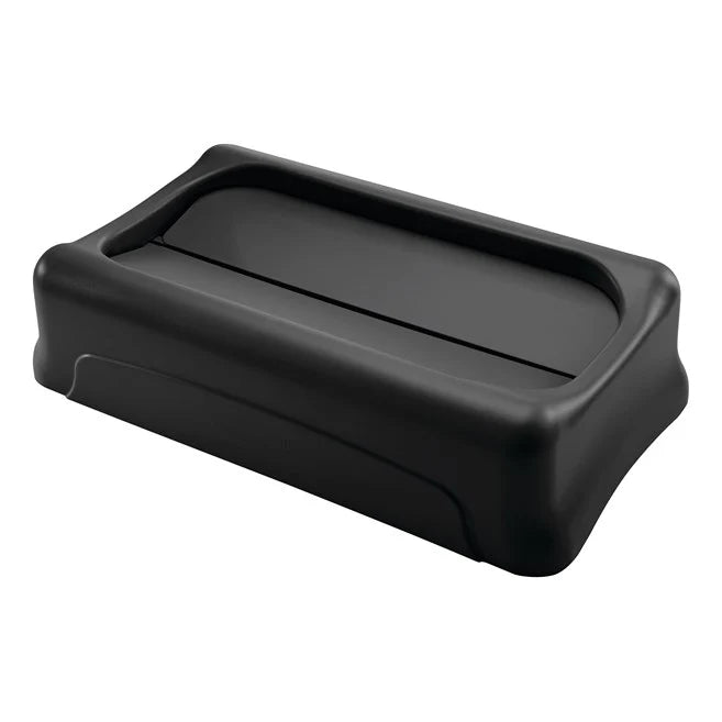 Tapa Oscilante Negra P/Contenedores Slim Jim Rubbermaid