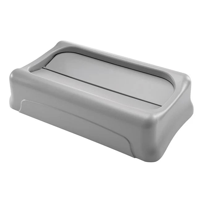 Tapa Oscilante Gris P/Contenedores Slim Jim Rubbermaid