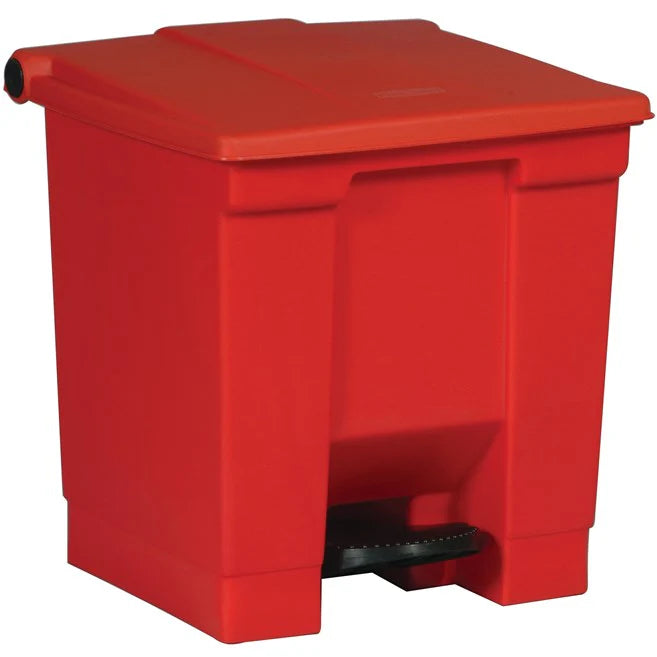 Contenedor De Pedal Step On Rojo 8 Gal Rubbermaid