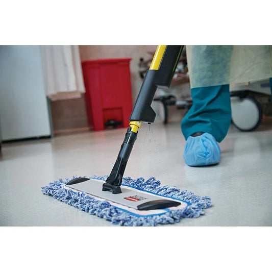 Mopa De Microfibra Con Flecos Azul Uso En Húmedo Hygen 18"