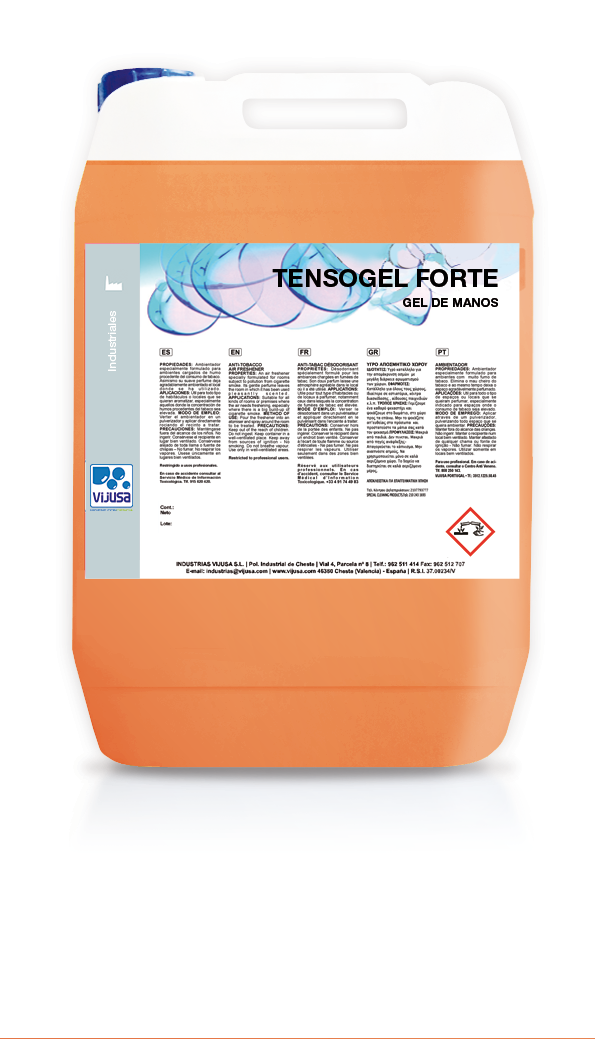 Gel De Manos Tensogel Forte 20Lts