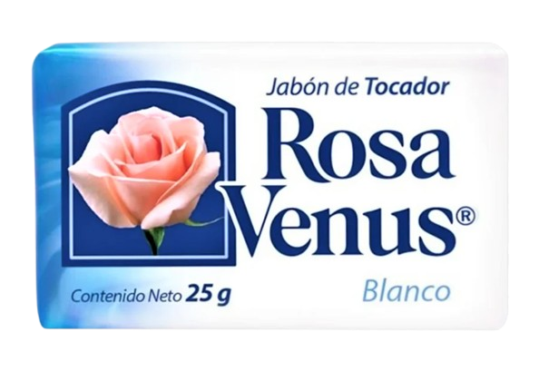 Jabón Tocador Rosa Venus 25 Grs Blanco