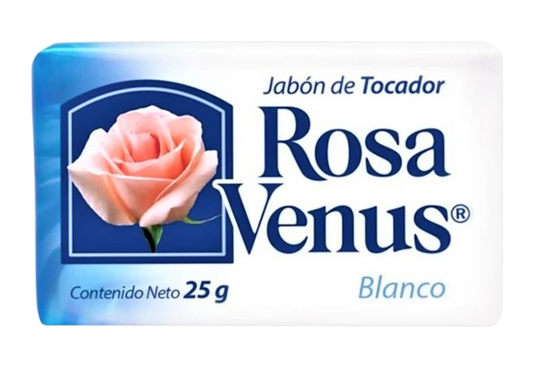Jabón Tocador Rosa Venus 25 Grs Blanco