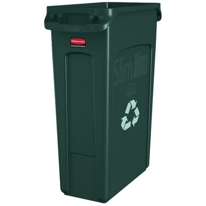 Contenedor P/Basura Slim Jim Verde Rubbermaid 23 Gal