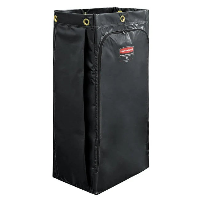 Bolsa De Vinil P/Carrito De Limpieza Trad Negro 34 Gal