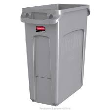 Contenedor Slim Jim 16 Gal Gris