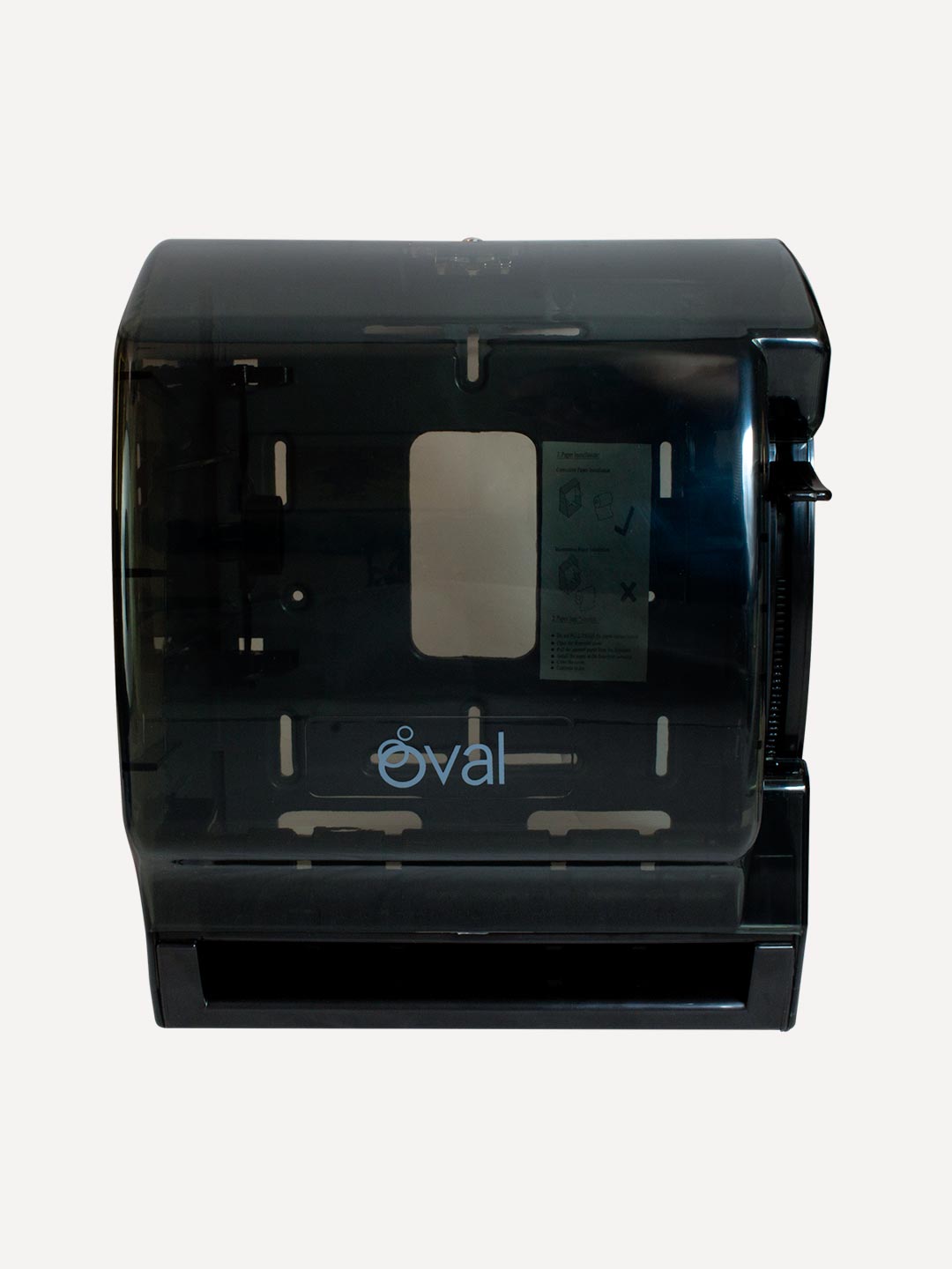 Despachador Toalla En Rollo Palanca Oval Humo