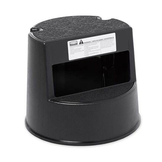 Banquillo Movil De 2 Escalones Negro Rubbermaid