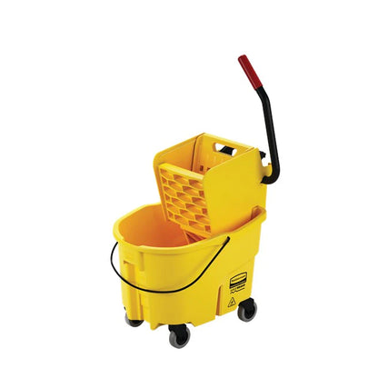 Cubeta Con Exprimidor 26 Qt Amarillo Rubbermaid