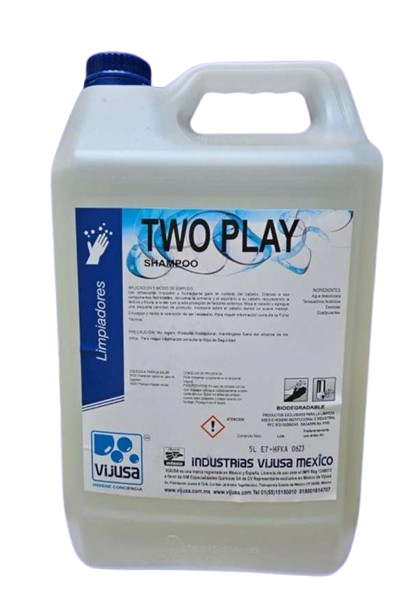 Shampoo Con Acondicionador Para El Cabello Two Play 5Lts