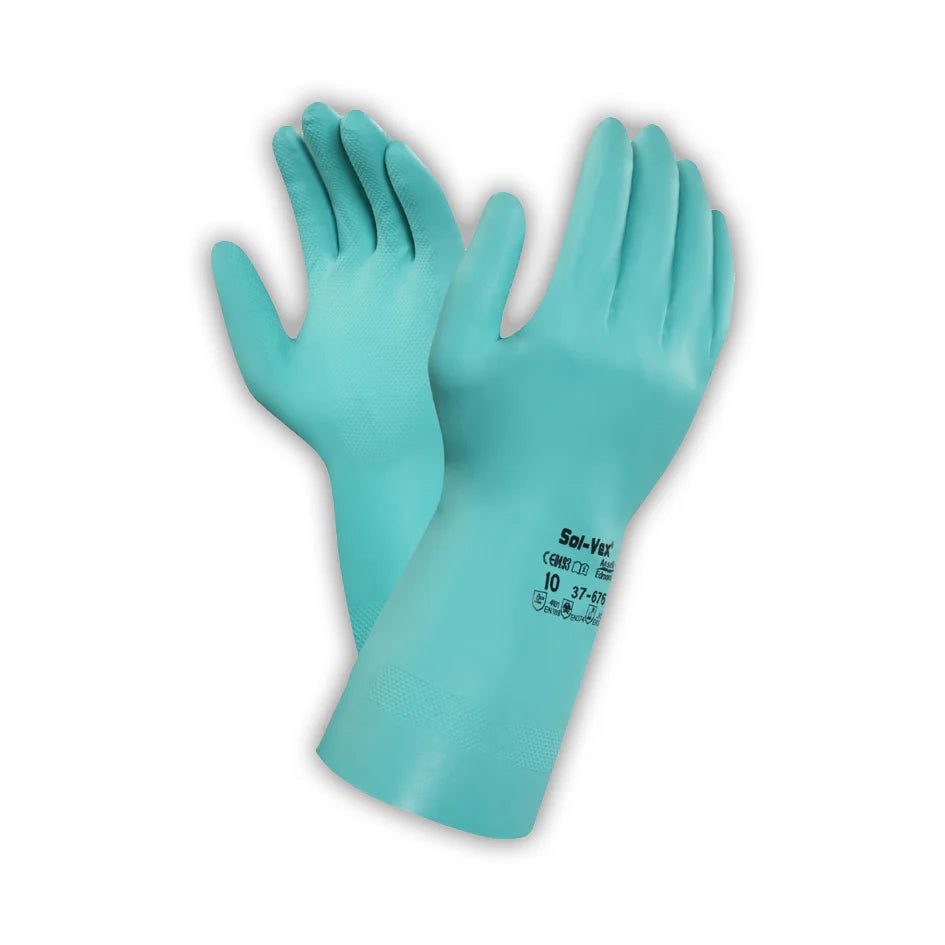 Guante De Nitrilo Verde Talla 8