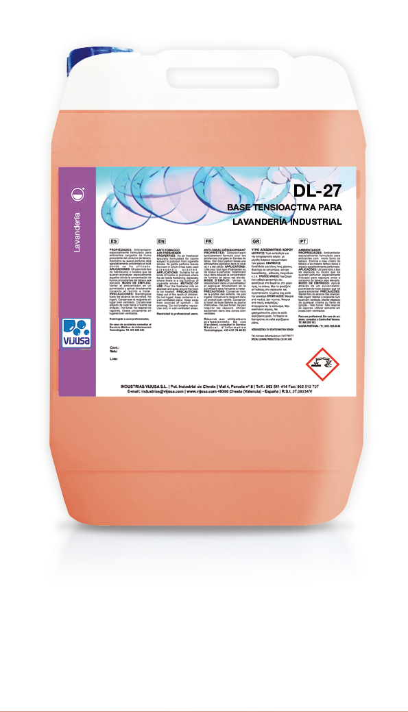 Detergente Para Lavanderia Dl-27 W 50Lts