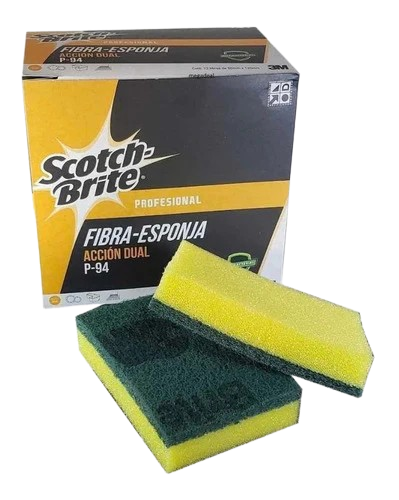 Fibra Verde Con Esponja Scotch-Brite P94