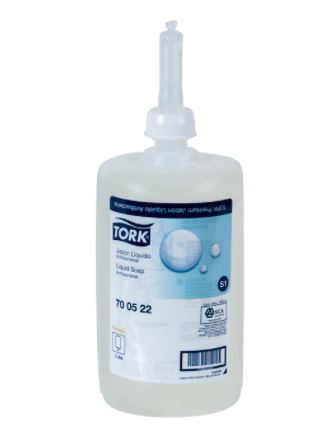 Jabón Liquido Premium Antibacterial Tork 1 Litro