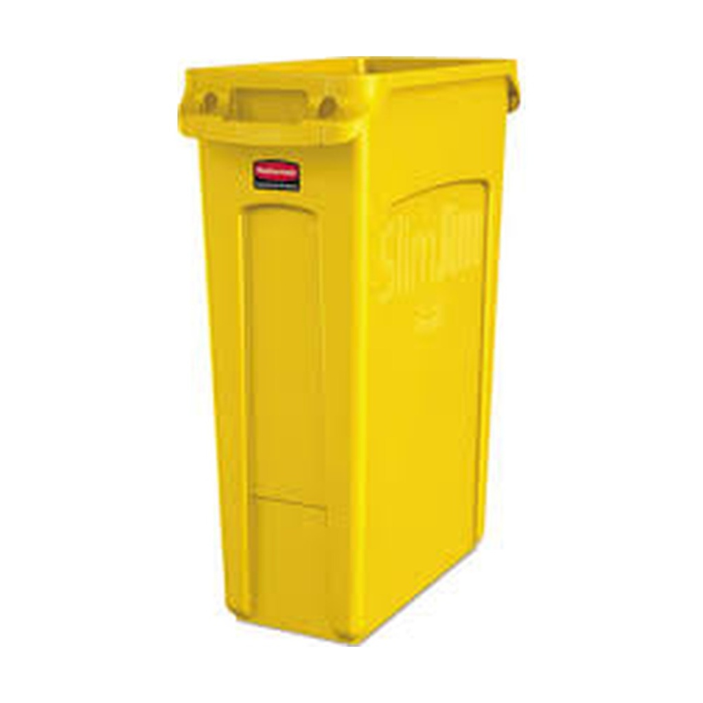 Contenedor P/Basura Slim Jim Amarillo Rubbermaid 23 Gal