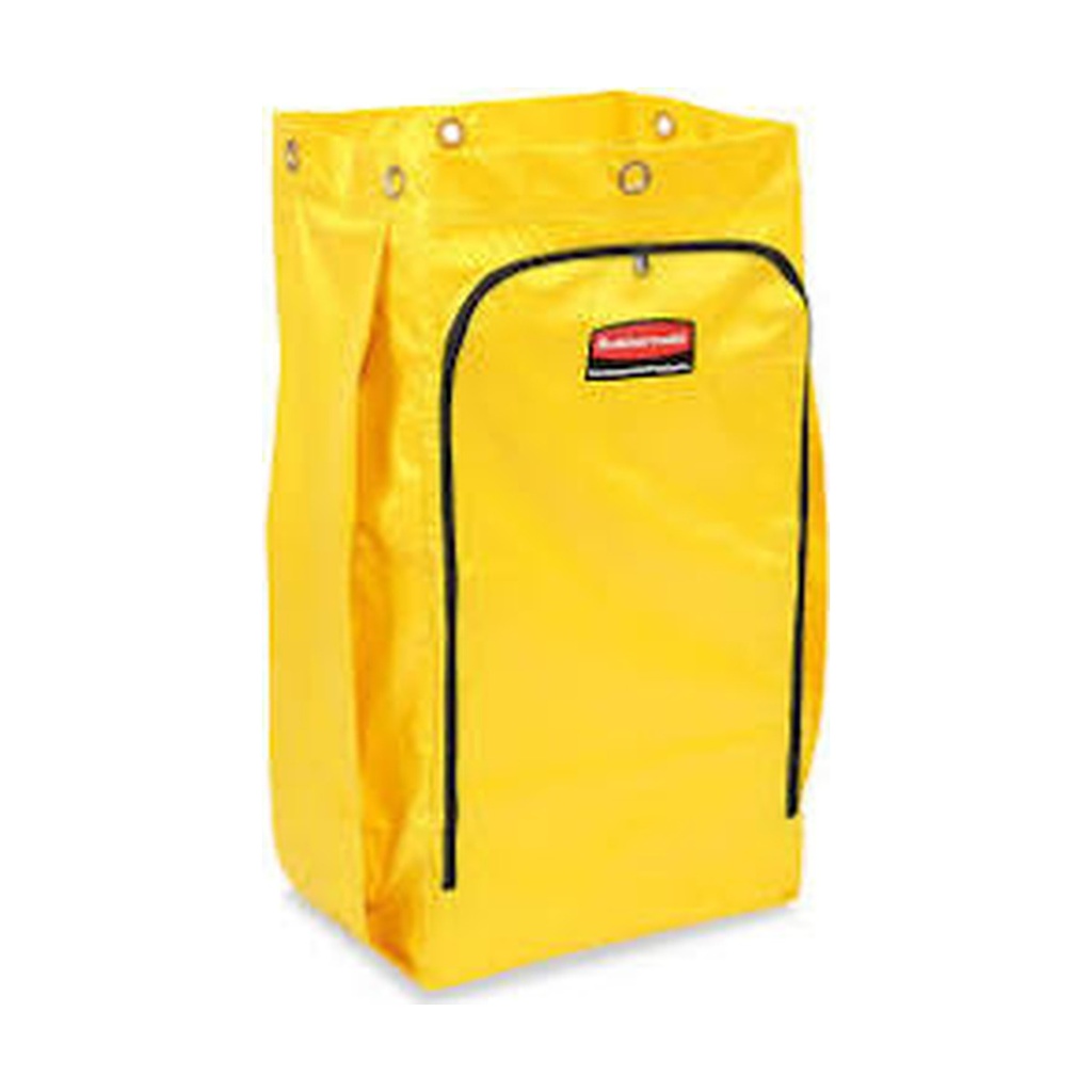 Bolsa De Vinil P/Carrito De Limpiez Trad Amarilla 34 Gal