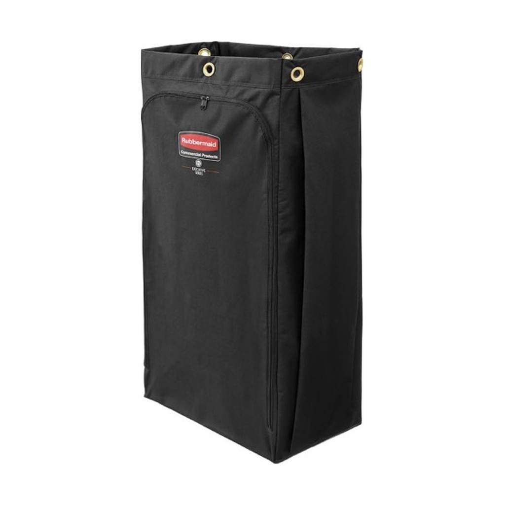 Bolsa Ejecutiv De Lona P/Carro De Limp Alta Cap Negro 30 Gal