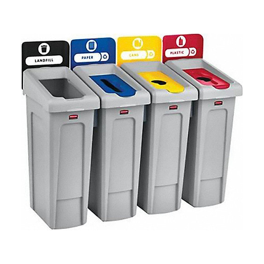 Estacion De Reciclaje Slim Jim 4 Categorías