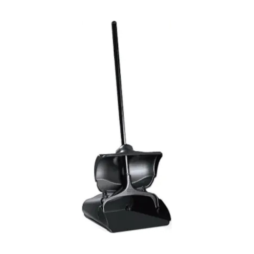 Recogedor Lobby Pro Con Tapa Negro Rubbermaid