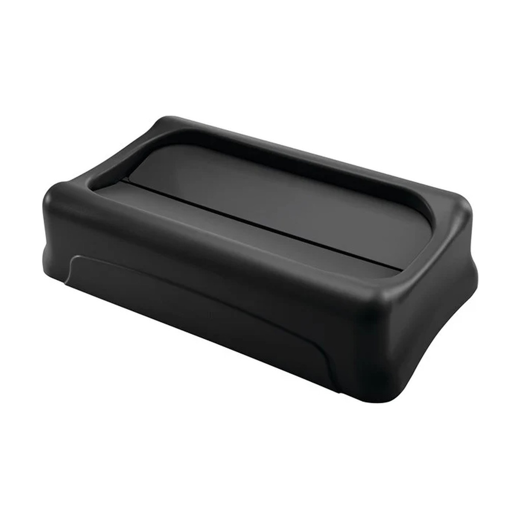 Tapa Oscilante Negra P/Contenedores Slim Jim Rubbermaid
