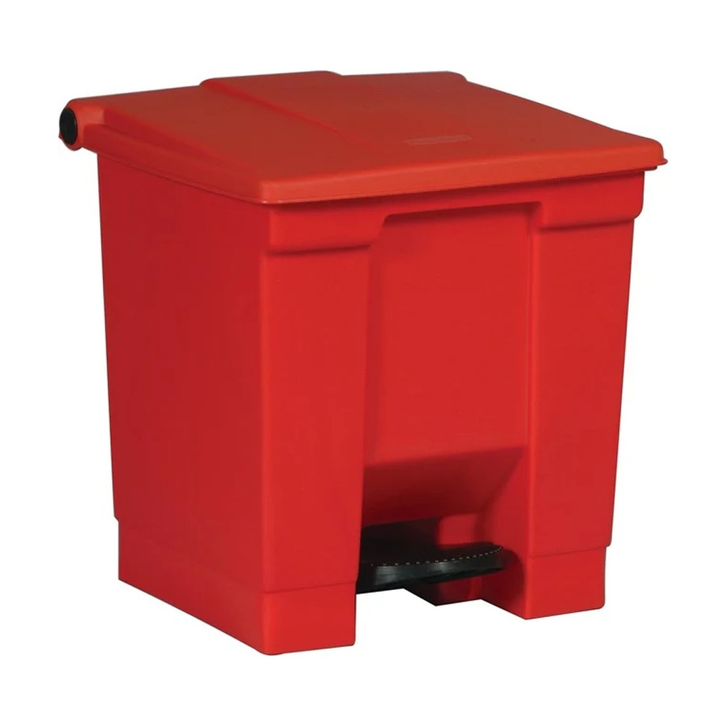 Contenedor De Pedal Step On Rojo 8 Gal Rubbermaid
