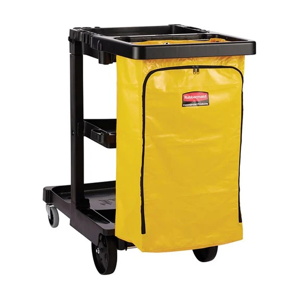 [FG617388BLA] Carro De Limpieza Trad C/Bolsa De Vinil C/Cierre Rubbermaid