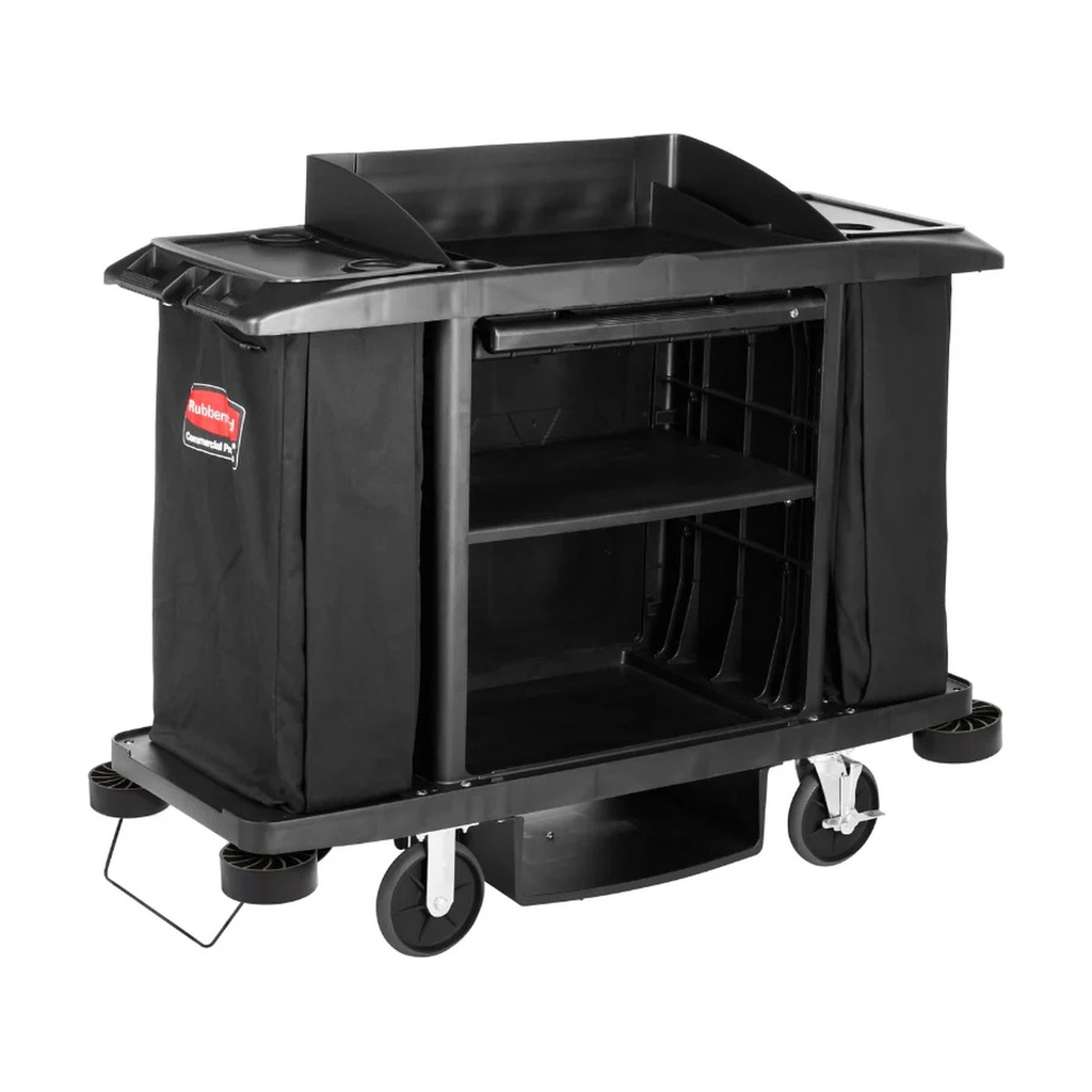 Carro De Limpieza Compacto Negro Rubbermaid
