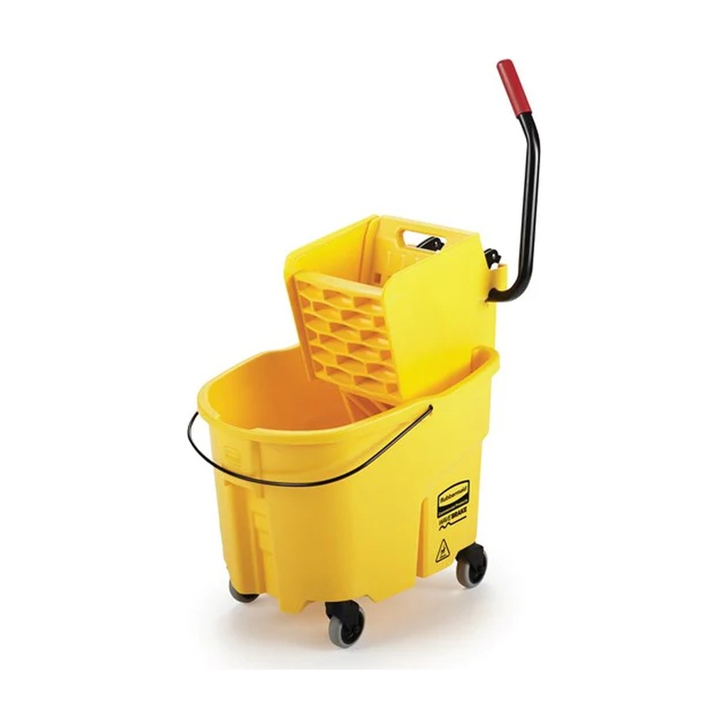[FG758088YEL] Cubeta Con Exprimidor Lateral 35 Qt Amarillo Rubbermaid