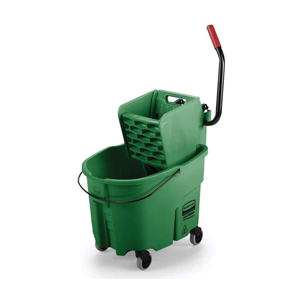 Cubeta Con Exprimidor Lateral 35 Qt Verde Rubbermaid