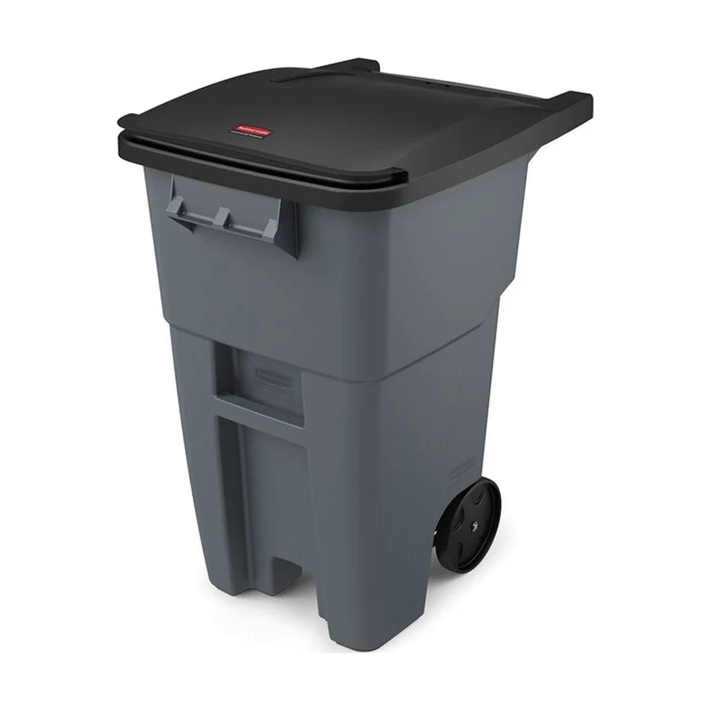 Contenedor Brute Gris Con Tapa Y Ruedas 50 Gal