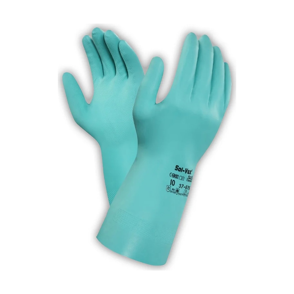Guante De Nitrilo Verde Talla 8