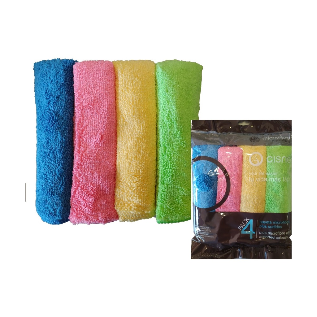 Bayeta Micro Multiusos Plus 36X40 Pack 4