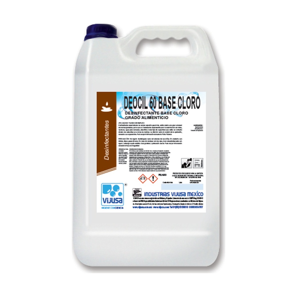 Deocil 60 Base Cloro Vijusa 5 Litros