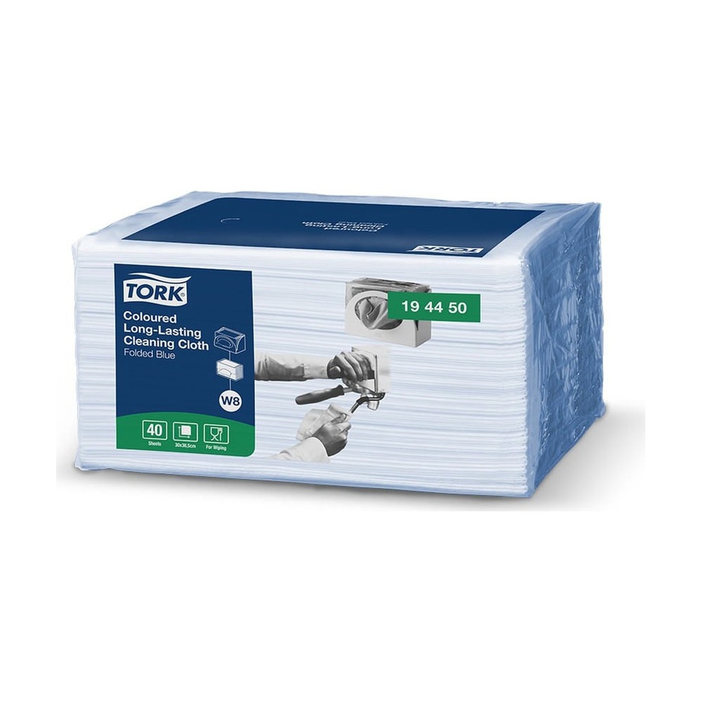 Tork Wiper De Limpieza Azul 8/40