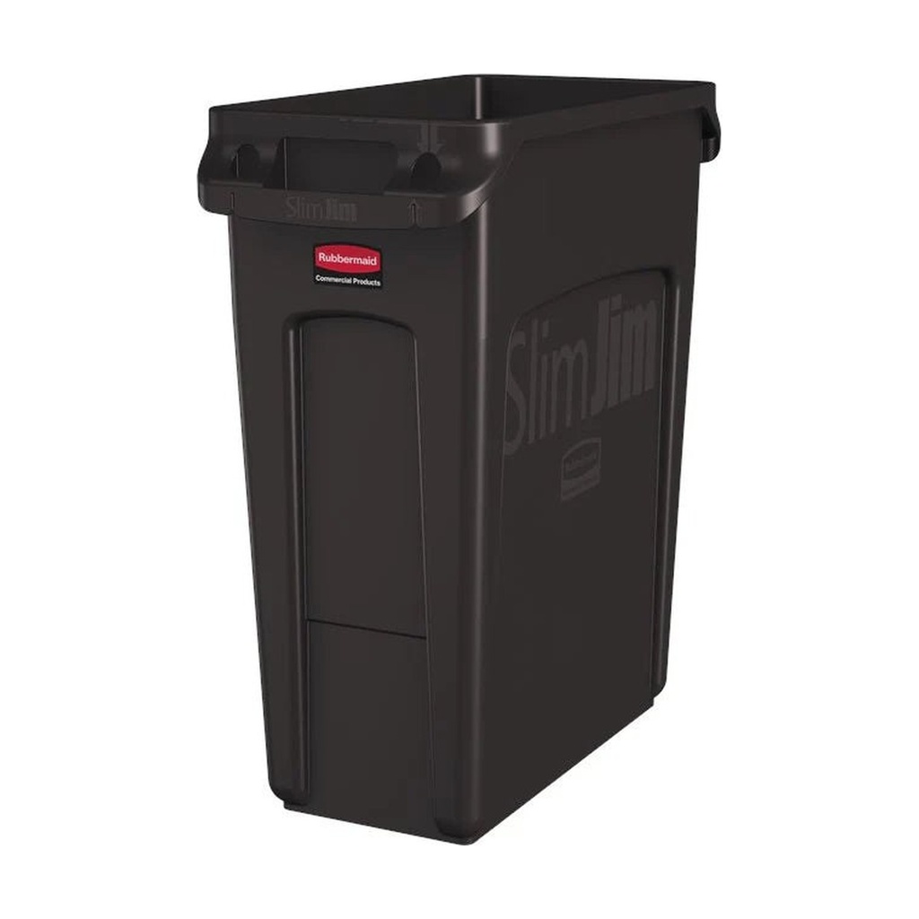 Contenedor P/Basura Slim Jim Negro Rubbermaid